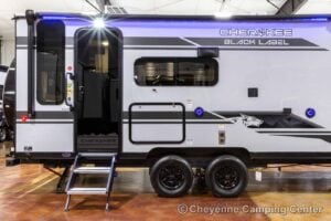 2026 Forest River Cherokee Grey Wolf Black Label 23MKBL Couples Travel Trailer Exterior Image
