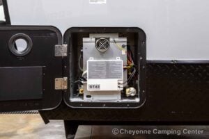 2026 Forest River Cherokee Grey Wolf Black Label 23MKBL Couples Travel Trailer Exterior Image