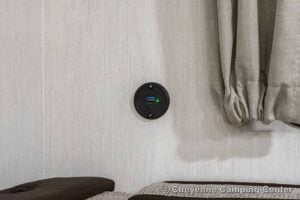 2026 Forest River Cherokee Grey Wolf Black Label 23MKBL Couples Travel Trailer Interior Image