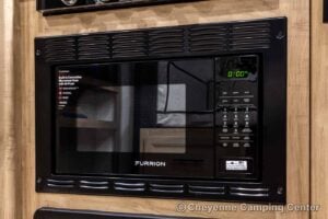 2026 Forest River Cherokee Grey Wolf Black Label 23MKBL Couples Travel Trailer Interior Image