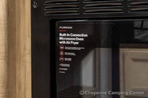 2026 Forest River Cherokee Grey Wolf Black Label 23MKBL Couples Travel Trailer Interior Image