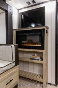 2026 Forest River Cherokee Grey Wolf Black Label 23MKBL Couples Travel Trailer Interior Image