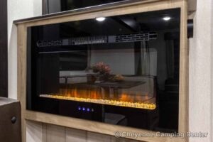 2026 Forest River Cherokee Grey Wolf Black Label 23MKBL Couples Travel Trailer Interior Image