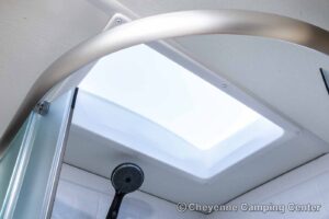 2026 Forest River Cherokee Grey Wolf Black Label 23MKBL Couples Travel Trailer Interior Image