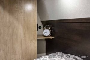 2026 Forest River Cherokee Grey Wolf Black Label 23MKBL Couples Travel Trailer Interior Image