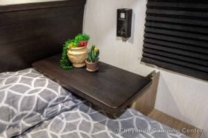 2026 Forest River Cherokee Grey Wolf Black Label 23MKBL Couples Travel Trailer Interior Image