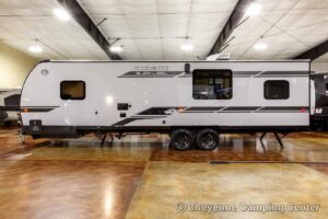 2026 Forest River Cherokee Grey Wolf Black Label 24RRTBL Toy Hauler Travel Trailer Exterior Image
