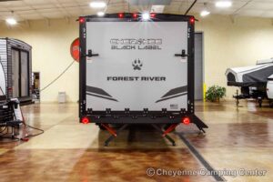 2026 Forest River Cherokee Grey Wolf Black Label 24RRTBL Toy Hauler Travel Trailer Exterior Image
