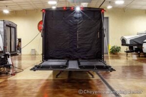 2026 Forest River Cherokee Grey Wolf Black Label 24RRTBL Toy Hauler Travel Trailer Exterior Image