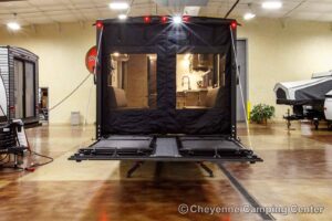 2026 Forest River Cherokee Grey Wolf Black Label 24RRTBL Toy Hauler Travel Trailer Exterior Image