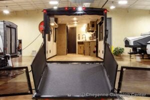 2026 Forest River Cherokee Grey Wolf Black Label 24RRTBL Toy Hauler Travel Trailer Exterior Image