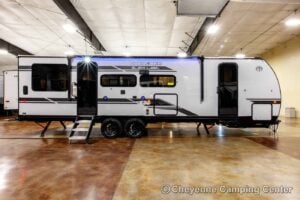 2026 Forest River Cherokee Grey Wolf Black Label 24RRTBL Toy Hauler Travel Trailer Exterior Image