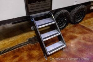 2026 Forest River Cherokee Grey Wolf Black Label 24RRTBL Toy Hauler Travel Trailer Exterior Image