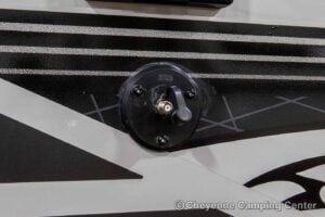 2026 Forest River Cherokee Grey Wolf Black Label 24RRTBL Toy Hauler Travel Trailer Exterior Image