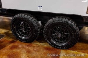 2026 Forest River Cherokee Grey Wolf Black Label 24RRTBL Toy Hauler Travel Trailer Exterior Image