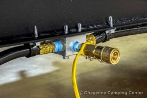 2026 Forest River Cherokee Grey Wolf Black Label 24RRTBL Toy Hauler Travel Trailer Exterior Image