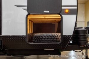 2026 Forest River Cherokee Grey Wolf Black Label 24RRTBL Toy Hauler Travel Trailer Exterior Image