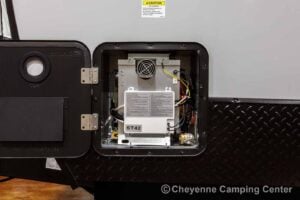 2026 Forest River Cherokee Grey Wolf Black Label 24RRTBL Toy Hauler Travel Trailer Exterior Image