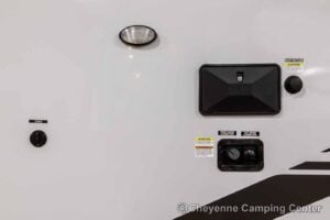 2026 Forest River Cherokee Grey Wolf Black Label 24RRTBL Toy Hauler Travel Trailer Exterior Image