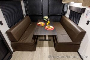 2026 Forest River Cherokee Grey Wolf Black Label 24RRTBL Toy Hauler Travel Trailer Interior Image