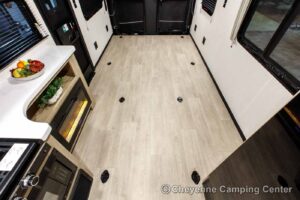 2026 Forest River Cherokee Grey Wolf Black Label 24RRTBL Toy Hauler Travel Trailer Interior Image