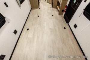 2026 Forest River Cherokee Grey Wolf Black Label 24RRTBL Toy Hauler Travel Trailer Interior Image