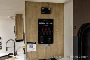 2026 Forest River Cherokee Grey Wolf Black Label 24RRTBL Toy Hauler Travel Trailer Interior Image