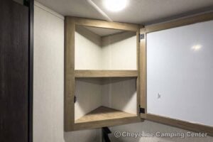 2026 Forest River Cherokee Grey Wolf Black Label 24RRTBL Toy Hauler Travel Trailer Interior Image