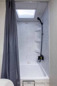 2026 Forest River Cherokee Grey Wolf Black Label 24RRTBL Toy Hauler Travel Trailer Interior Image