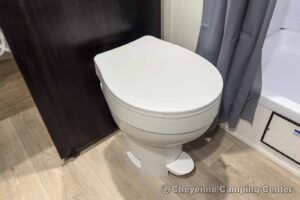 2026 Forest River Cherokee Grey Wolf Black Label 24RRTBL Toy Hauler Travel Trailer Interior Image