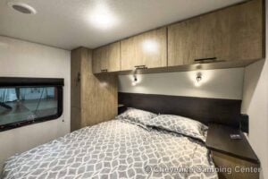 2026 Forest River Cherokee Grey Wolf Black Label 24RRTBL Toy Hauler Travel Trailer Interior Image