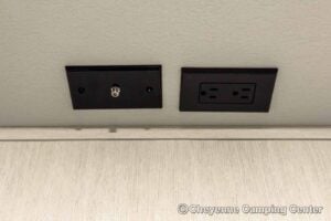 2026 Forest River Cherokee Grey Wolf Black Label 24RRTBL Toy Hauler Travel Trailer Interior Image