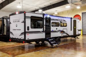 2027 Forest River Cherokee Grey Wolf Black Label 24RRTBL Toy Hauler Travel Trailer Exterior Image