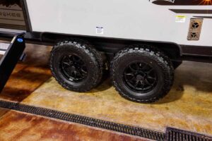 2027 Forest River Cherokee Grey Wolf Black Label 24RRTBL Toy Hauler Travel Trailer Exterior Image