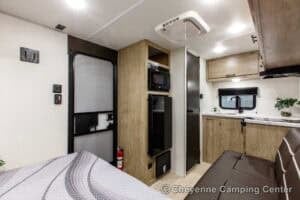2026 Forest River Cherokee Wolf Pup 14RKLP Small Couples Travel Trailer Interior Image