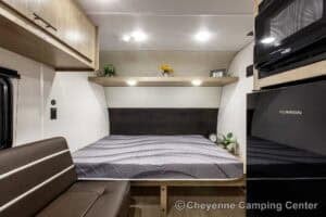 2026 Forest River Cherokee Wolf Pup 14RKLP Small Couples Travel Trailer Interior Image