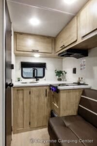 2026 Forest River Cherokee Wolf Pup 14RKLP Small Couples Travel Trailer Interior Image