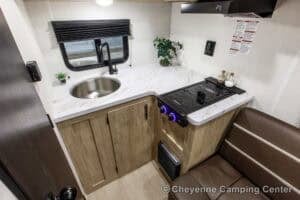 2026 Forest River Cherokee Wolf Pup 14RKLP Small Couples Travel Trailer Interior Image