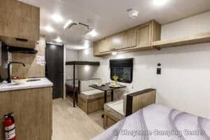 2026 Forest River Cherokee Wolf Pup 16LP Small Bunkhouse Travel Trailer Interior Image