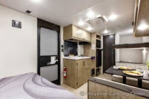 2026 Forest River Cherokee Wolf Pup 16LP Small Bunkhouse Travel Trailer Interior Image