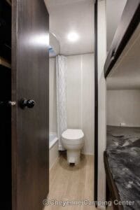 2026 Forest River Cherokee Wolf Pup 16LP Small Bunkhouse Travel Trailer Interior Image