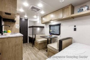 2027 Forest River Cherokee Wolf Pup 16LP Small Bunkhouse Travel Trailer Interior Image