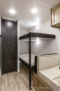 2027 Forest River Cherokee Wolf Pup 16LP Small Bunkhouse Travel Trailer Interior Image