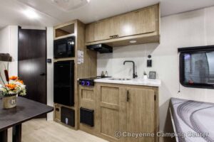 2026 Forest River Cherokee Wolf Pup 17LP Small Bunkhouse Travel Trailer Interior Image