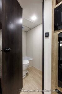 2026 Forest River Cherokee Wolf Pup 17LP Small Bunkhouse Travel Trailer Interior Image