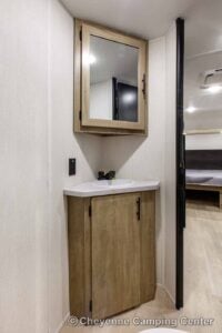 2026 Forest River Cherokee Wolf Pup 17LP Small Bunkhouse Travel Trailer Interior Image