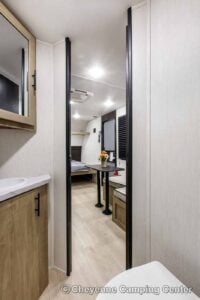 2026 Forest River Cherokee Wolf Pup 17LP Small Bunkhouse Travel Trailer Interior Image
