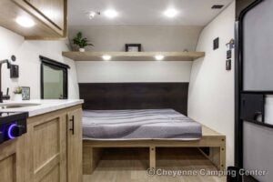 2026 Forest River Cherokee Wolf Pup 17LP Small Bunkhouse Travel Trailer Interior Image