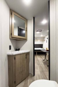 2027 Forest River Cherokee Wolf Pup 17LP Small Bunkhouse Travel Trailer Interior Image