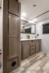 2021 Crossroads Volante Lite 29RB Rear Bathroom Couples Camper Interior Image